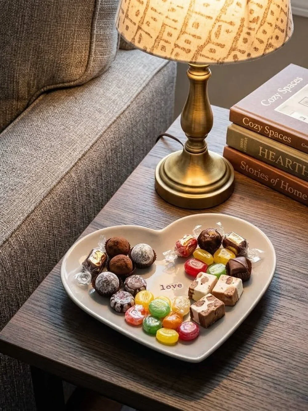 Pottery Barn Ceramic Heart Shaped 